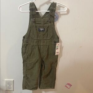 OshKosh B'gosh Olive Corduroy Kids Overalls